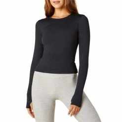 Best deal 🌟 Beyond Yoga Heather Rib Protect Me Sun 👚 Shirt - 👩 Women's 👍